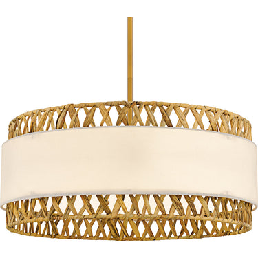 Kate 5 Light Pendant in Brushed Gold 2