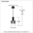 Kilmer Mini Pendant in Earth Black 4