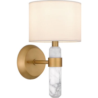 Kimberly 1 Light Wall Sconce in Brushed Weathered Brass 4