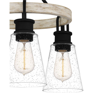 Kingsbridge 3 Light Semi-Flush Mount in Earth Black 4