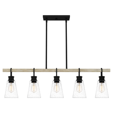 Kingsbridge 5 Light Island Light in Earth Black 5
