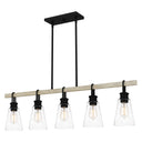 Kingsbridge 5 Light Island Light in Earth Black 1