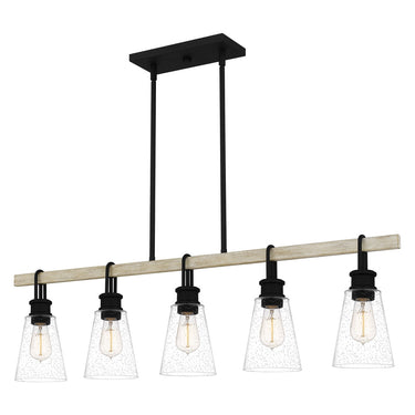 Kingsbridge 5 Light Island Light in Earth Black 1