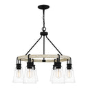 Kingsbridge 6 Light Chandelier in Earth Black 4