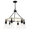 Kingsbridge 6 Light Chandelier in Earth Black 1