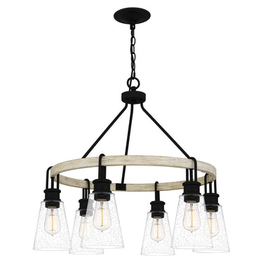 Kingsbridge 6 Light Chandelier in Earth Black 1