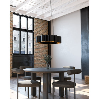 Kuzco Akira CH58040-BK/GD 40 Inch Chandelier 1