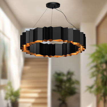 Kuzco Akira CH58040-BK/GD 40 Inch Chandelier 2