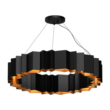 Kuzco Akira CH58040-BK/GD 40 Inch Chandelier