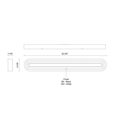Kuzco Arco VL21332 32 Inch LED Vanity Light 4