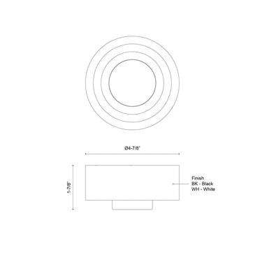 Kuzco Arco WS21305 5 Inch LED Wall Sconce 4