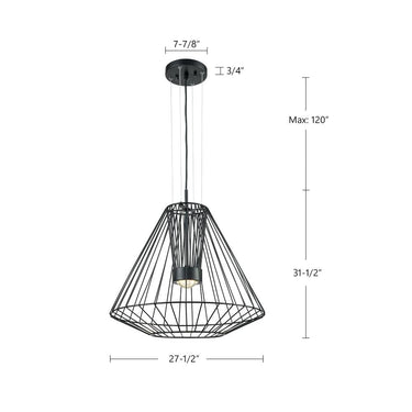 Kuzco Arctic 28-in Exterior Pendant 2