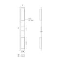 Kuzco Aspen EW72560-BK 60 Inch LED Exterior Wall Sconce 2