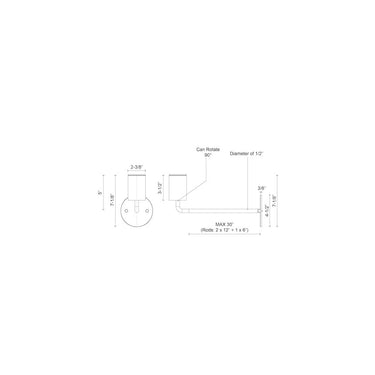 Kuzco Barclay 81751 3 Inch Wall/Ceiling Light 1