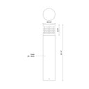 Kuzco Blaine EB47829-BK-UNV 29 Inch LED Exterior Bollard 1