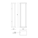 Kuzco Bravo EW70720-BK 20 Inch LED Exterior Wall Sconce 2