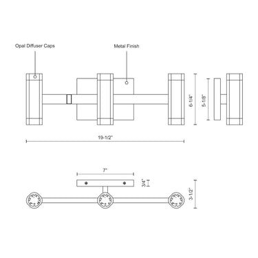 Kuzco Brazen VL16720 20 Inch LED Vanity Light 2