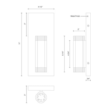Kuzco Brazen WS16705 5 Inch LED Wall Sconce 2