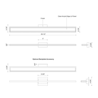 Kuzco Brio VL63636 36 Inch LED Vanity Light 2