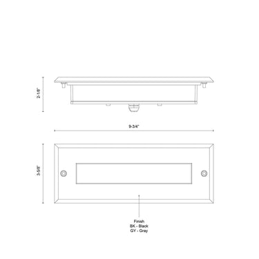Kuzco Bristol ER95610 10 Inch LED Exterior Wall/Step Light 3
