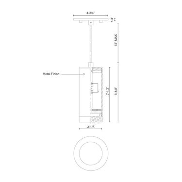 Kuzco Cameo 401431-LED 8 Inch LED Pendant 2