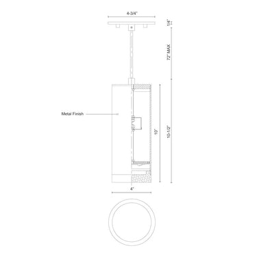 Kuzco Cameo 401432-LED 10 Inch LED Pendant 2