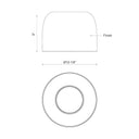Kuzco Cayne FM44912-BK/WH 12 Inch LED Flush Mount 5