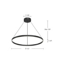 Kuzco Cerchio 32-in Pendant 6
