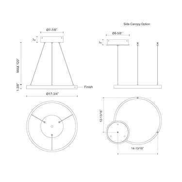 Kuzco Cerchio PD87118 18 Inch LED Pendant 2
