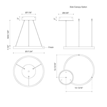 Kuzco Cerchio PD87718 18 Inch LED Pendant 2