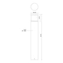 Kuzco Chadworth EB46440-BK-UNV 40 Inch LED Exterior Bollard 1