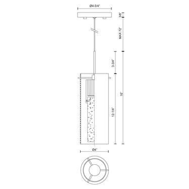 Kuzco Champagne PD4401-CH 4 Inch LED Pendant 2