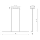 Kuzco Chute LP14935 35 Inch LED Linear Pendant 3