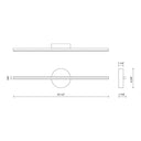 Kuzco Chute WS14923 23 Inch LED Wall Sconce 2