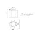 Kuzco Clover FM54809 9 Inch LED Flush Mount 1