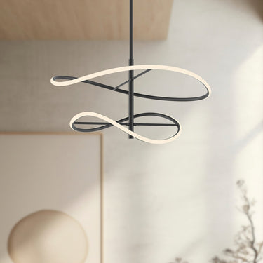 Kuzco Collide PD96424-BK-UNV 24 Inch LED Pendant 1