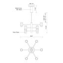 Kuzco Copenhagen EP48224-BK-UNV 24 Inch (3 Tier) LED Exterior Pendant 3
