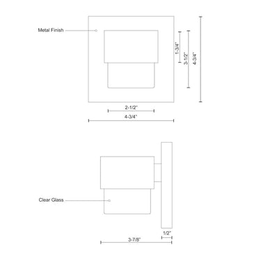 Kuzco Copenhagen EW48205-BK 5 Inch LED Exterior Wall Sconce 2