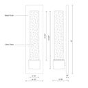 Kuzco Copenhagen EW48212-BK 12 Inch LED Exterior Wall Sconce 2