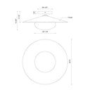Kuzco Cruz FM22815 15 Inch LED Flush Mount 5