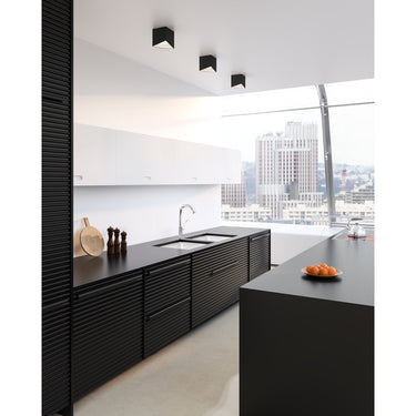 Kuzco Cubix FM31205-BK/WH 5 Inch LED Flush Mount 1