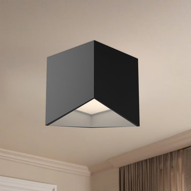Kuzco Cubix FM31205-BK/WH 5 Inch LED Flush Mount 2