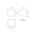 Kuzco Cubix WS31205-BK/WH 5 Inch LED Wall Sconce 1