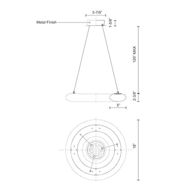 Kuzco Cumulus PD80718-UNV 18 Inch LED Pendant 2