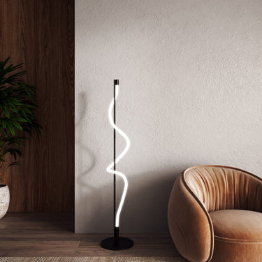 Kuzco Cursive FL95360-BK 12 Inch LED Floor Lamp 2