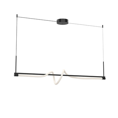 Kuzco Cursive LP95354-BK-UNV 54 Inch LED Linear Pendant