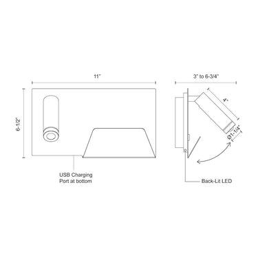 Kuzco Dorchester WS16811L 11 Inch LED Wall Sconce 3
