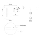 Kuzco Downey SF15002 2 Inch LED Semi-Flush Mount 2