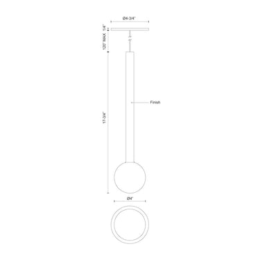 Kuzco Elixir PD15518 18 Inch LED Pendant 2