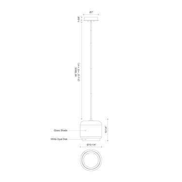 Kuzco Enkel PD70610 10 Inch LED Pendant 2